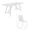 Armen Living Koala and Shasta 5 Piece Outdoor Patio Dining Set in Light Eucalyptus Wood and Wasabi Rope 840254336407 - alternate 6